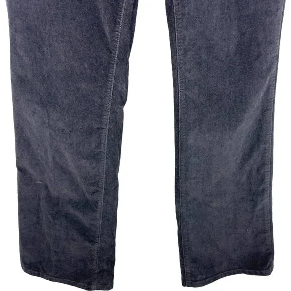 NYDJ Gray Straight Leg Lift Tuck Technology Corduroy Jeans (12) - Picture 3 of 14